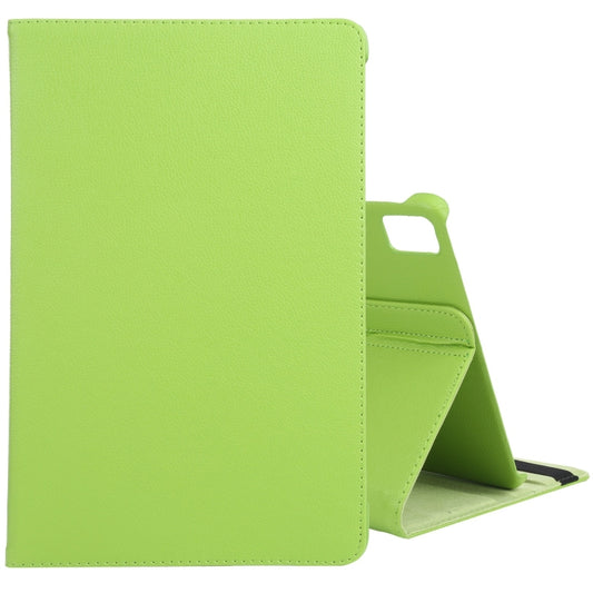 For iPad Air 13 2024 360 Degree Rotation Litchi Texture Leather Tablet Case with Holder(Green) - iPad Air 13 2024 Cases by buy2fix | Online Shopping UK | buy2fix