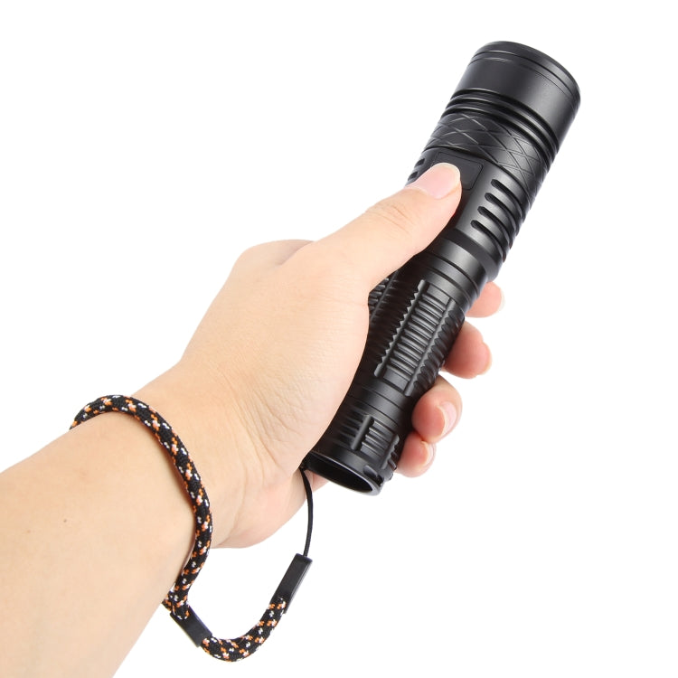 816 20W Spotlight 2000LM Telescopic Zoom LED Flashlight(Black) - LED Flashlight by buy2fix | Online Shopping UK | buy2fix