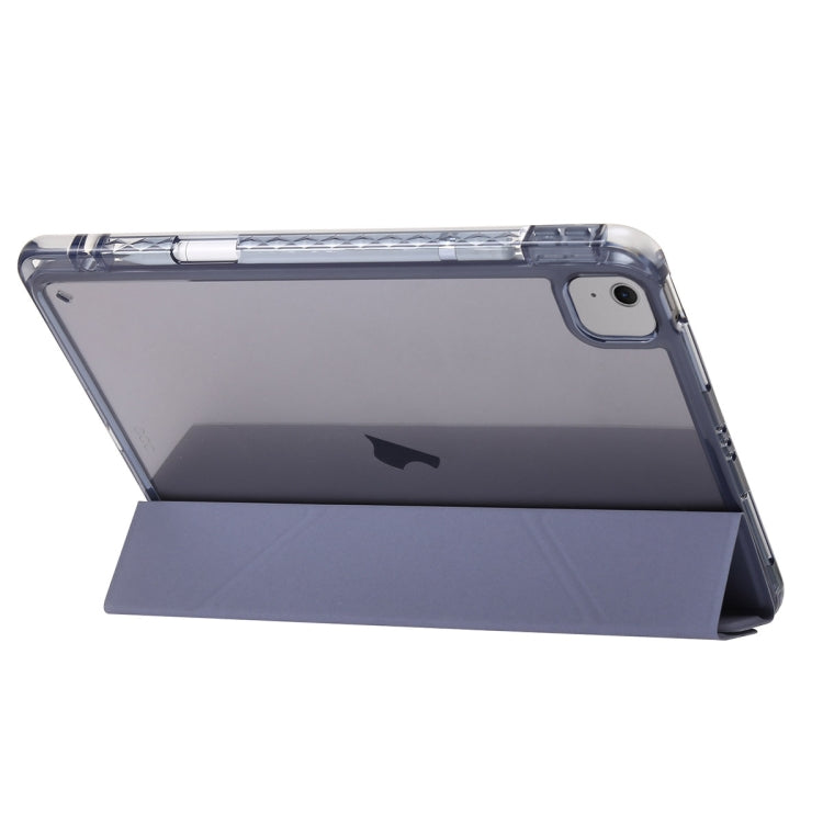 For iPad Air 11 2024 Clear Acrylic Deformation Leather Tablet Case(Dark Green) - iPad Air 11 2024 Cases by buy2fix | Online Shopping UK | buy2fix