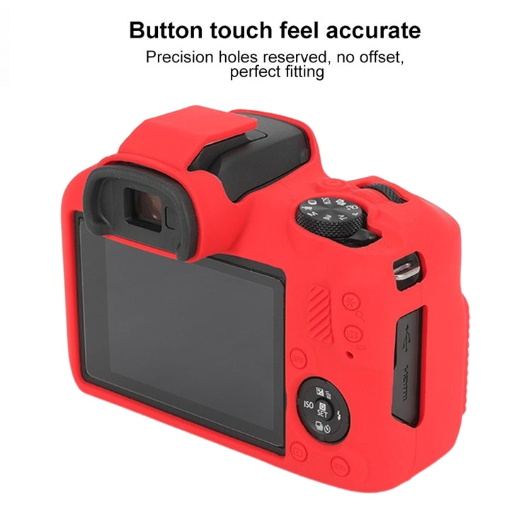 For Canon EOS R100 Glossy Soft Silicone Protective Case(Red) - Protective Case by buy2fix | Online Shopping UK | buy2fix