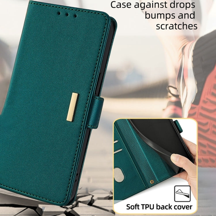 For OnePlus 12 5G Crossbody Chain Leather Phone Case(Green) - OnePlus Cases by buy2fix | Online Shopping UK | buy2fix