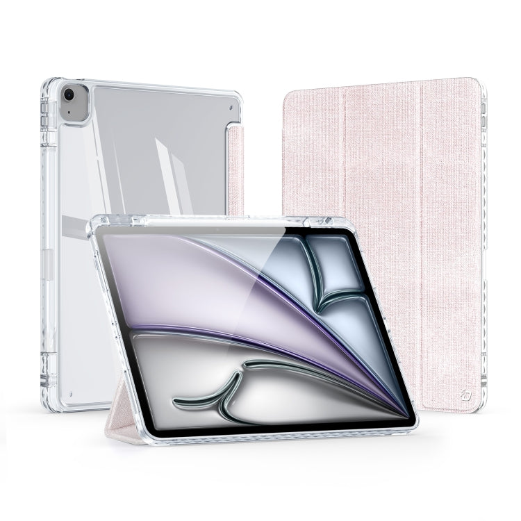 For iPad Air 13 2024 / Pro 12.9 DUX DUCIS Unid Series PU+TPU Smart Tablet Case(Pink) - iPad Air 13 2024 Cases by DUX DUCIS | Online Shopping UK | buy2fix