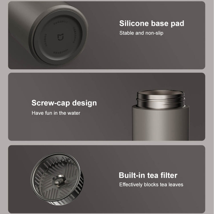 Xiaomi Mijia Ti 2 Pure Titanium Thermos Cup 480mL(Dark Grey) - Vacuum Thermoses & Cups by Xiaomi | Online Shopping UK | buy2fix