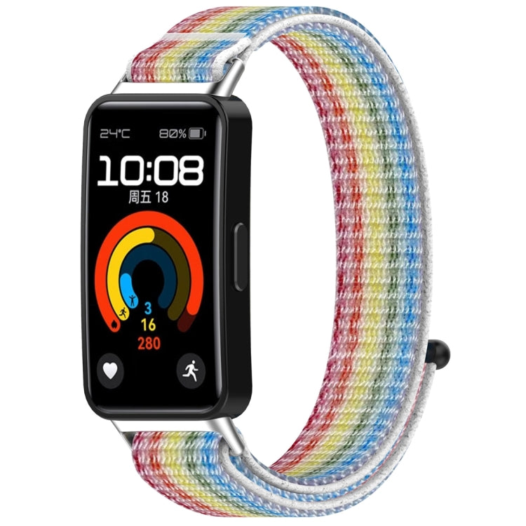 For Huawei Band 9 / 9 NFC / 8 / 8 NFC Nylon Loop Hook and Loop Fastener Watch Band(Colorful) - Watch Bands by buy2fix | Online Shopping UK | buy2fix