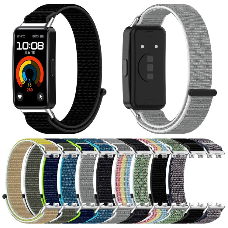 For Huawei Band 9 / 9 NFC / 8 / 8 NFC Nylon Loop Hook and Loop Fastener Watch Band(Colorful) - Watch Bands by buy2fix | Online Shopping UK | buy2fix