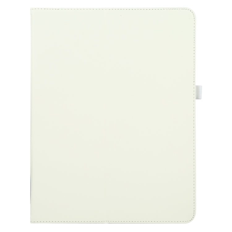 For iPad Air 11 2024 Litchi Texture Solid Color Leather Tablet Case(White) - iPad Air 11 2024 Cases by buy2fix | Online Shopping UK | buy2fix