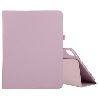 For iPad Pro 13 2024 Litchi Texture Solid Color Leather Tablet Case(Pink) - iPad Pro 13 2024 Cases by buy2fix | Online Shopping UK | buy2fix