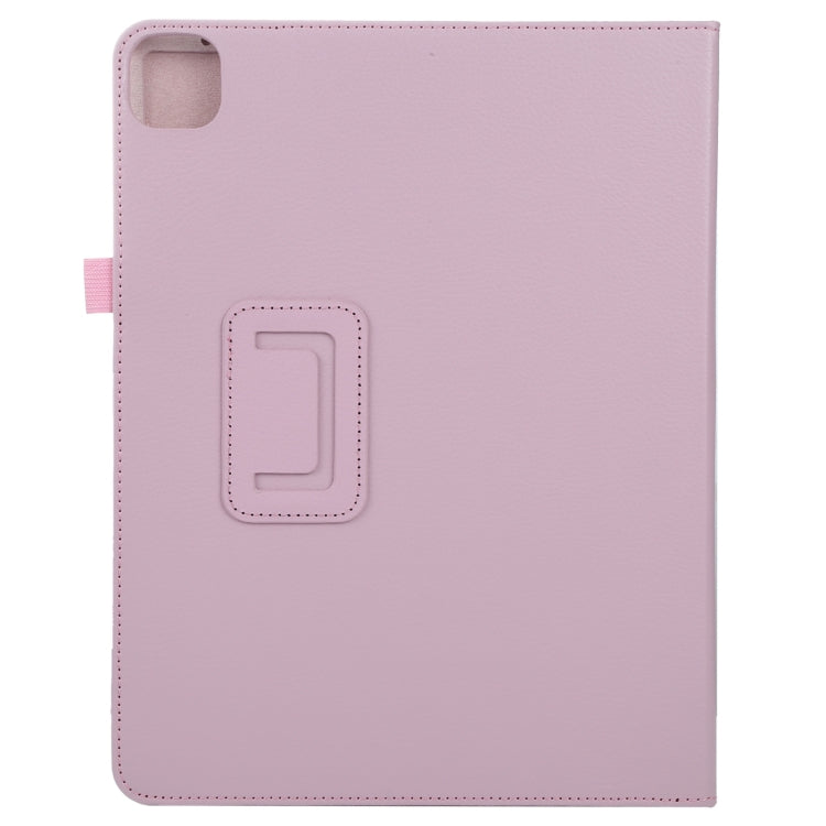 For iPad Pro 13 2024 Litchi Texture Solid Color Leather Tablet Case(Pink) - iPad Pro 13 2024 Cases by buy2fix | Online Shopping UK | buy2fix