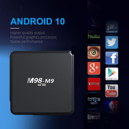 M98-M9 Quad-core ARM Cortex-A53 WiFi Bluetooth 4K HD Android TV Box, RAM:2GB+8GB(US Plug) - Allwinner H3 by buy2fix | Online Shopping UK | buy2fix