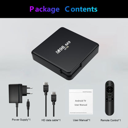 M98-M9 Quad-core ARM Cortex-A53 WiFi Bluetooth 4K HD Android TV Box, RAM:2GB+8GB(US Plug) - Allwinner H3 by buy2fix | Online Shopping UK | buy2fix