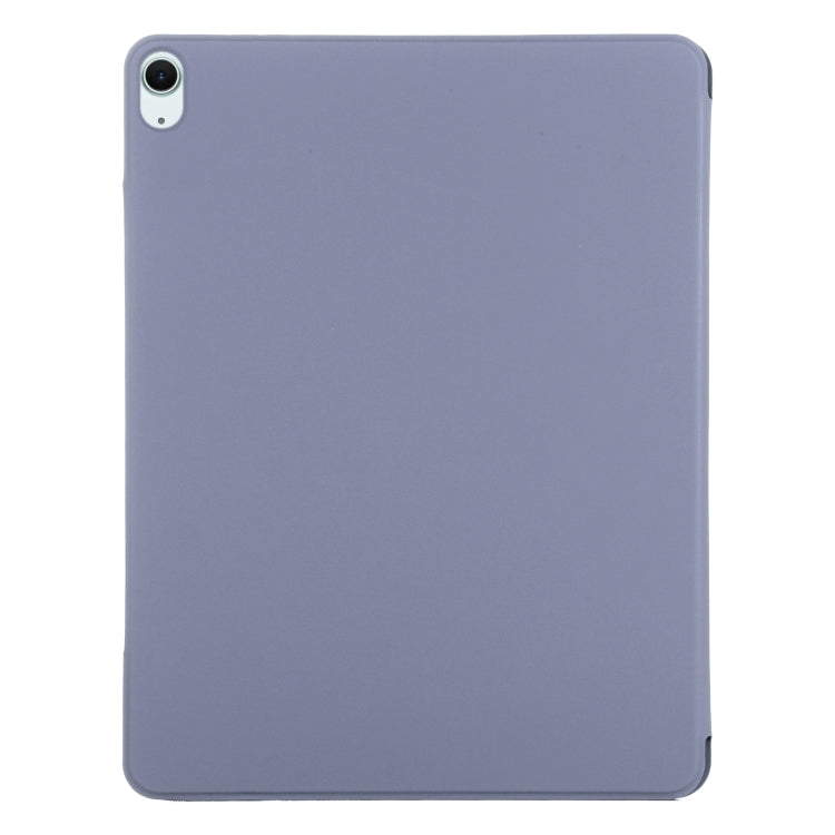 For iPad Air 13 2024 Double-sided Clip Fixed Buckle Magnetic PU Leather Smart Tablet Case(Purple) - iPad Air 13 2024 Cases by buy2fix | Online Shopping UK | buy2fix