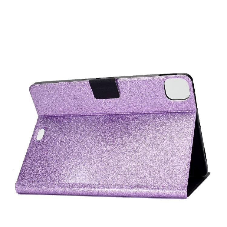 For iPad Pro 11 2024 Varnish Glitter Powder Smart Leather Tablet Case(Purple) - iPad Pro 11 2024 Cases by buy2fix | Online Shopping UK | buy2fix