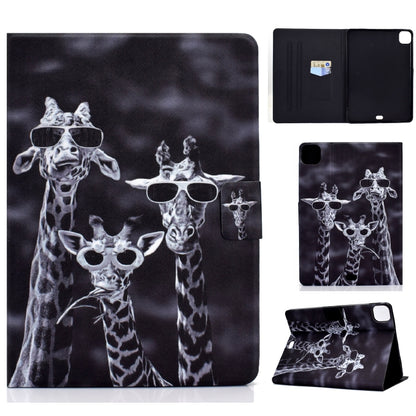 For iPad Pro 11 2024 Colored Drawing Horizontal Flip Tablet Leather Case(Three Deer) - iPad Pro 11 2024 Cases by buy2fix | Online Shopping UK | buy2fix