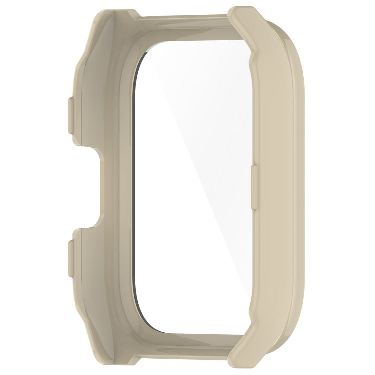 For Xiaomi HayLou Smart Watch 2 Pro PC + Tempered Film Integrated Watch Protective Case(Ivory White) - Watch Cases by buy2fix | Online Shopping UK | buy2fix