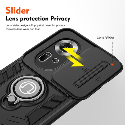 For OPPO Reno11 Global Camshield Ring Holder Phone Case(Black) - Reno11 Cases by buy2fix | Online Shopping UK | buy2fix