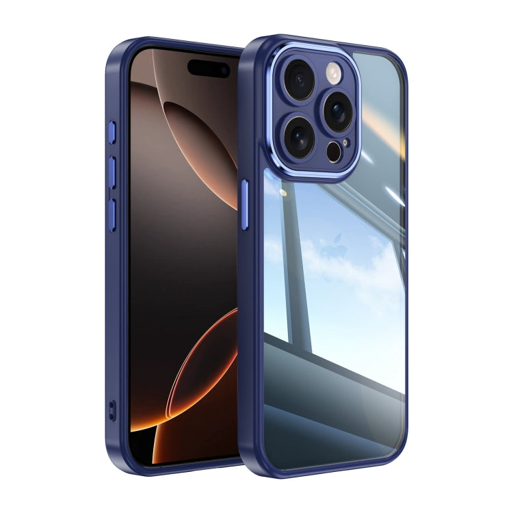 For iPhone 16 Pro Max Acrylic Hybrid TPU Armor Shockproof Phone Case(Blue) - iPhone 16 Pro Max Cases by buy2fix | Online Shopping UK | buy2fix