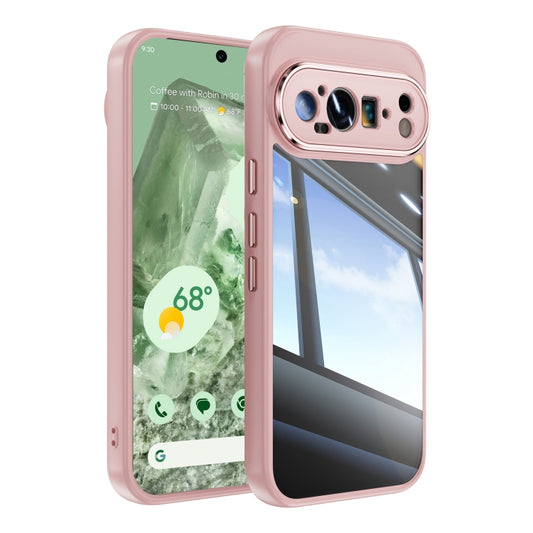 For Google Pixel 9 Pro XL Acrylic Hybrid TPU Armor Shockproof Phone Case(Pink) - Google Cases by buy2fix | Online Shopping UK | buy2fix