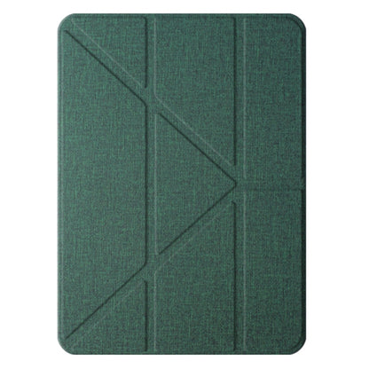 For iPad Air 13 2024 Mutural Multi-fold Smart Leather Tablet Case(Green) - iPad Air 13 2024 Cases by Mutural | Online Shopping UK | buy2fix