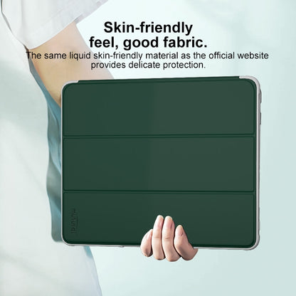 For iPad Air 11 2024 Mutural PC Hybrid TPU Leather Smart Tablet Case(Dark Green) - iPad Air 11 2024 Cases by Mutural | Online Shopping UK | buy2fix