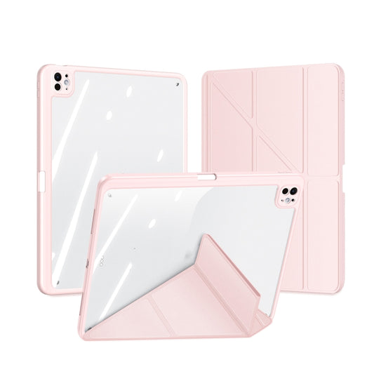 For iPad Pro 11 2024 DUX DUCIS Magi Series Smart Leather Tablet Case(Pink) - iPad Pro 11 2024 Cases by DUX DUCIS | Online Shopping UK | buy2fix