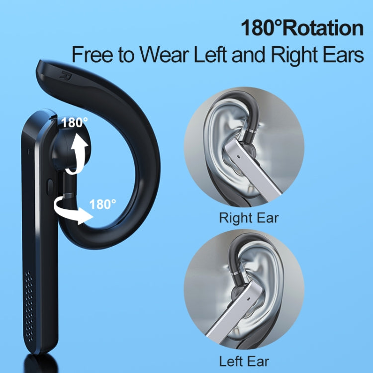 890 Ear-mounted ENC Noise Reduction Wireless Bluetooth Earphone(Black) - Bluetooth Earphone by buy2fix | Online Shopping UK | buy2fix