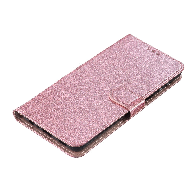 For Google Pixel 9 Pro XL Glitter Powder Flip Leather Phone Case(Rose Gold) - Google Cases by buy2fix | Online Shopping UK | buy2fix