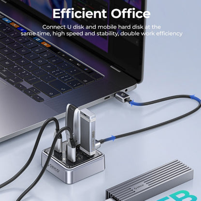 ORICO XHJ2U2C-G2 4-Port Compact Zinc Alloy USB 3.0 HUB Expand Converter(Silver) - USB 3.0 HUB by ORICO | Online Shopping UK | buy2fix