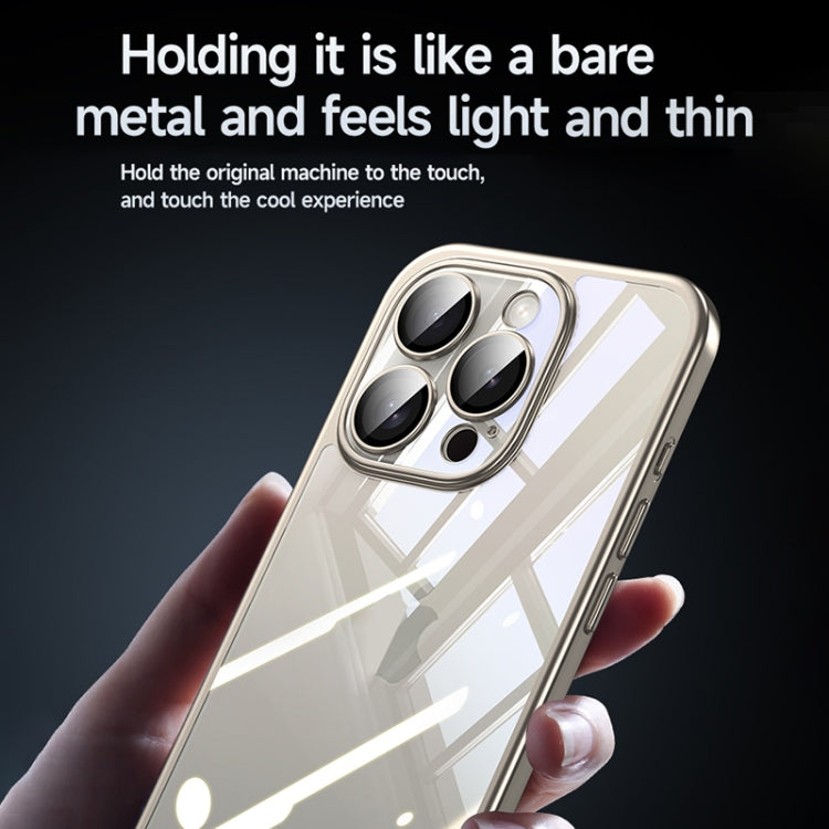 For iPhone 15 Pro Max SULADA Electroplating Frosted PC + TPU Shockproof Phone Case(Gold) - iPhone 15 Pro Max Cases by SULADA | Online Shopping UK | buy2fix