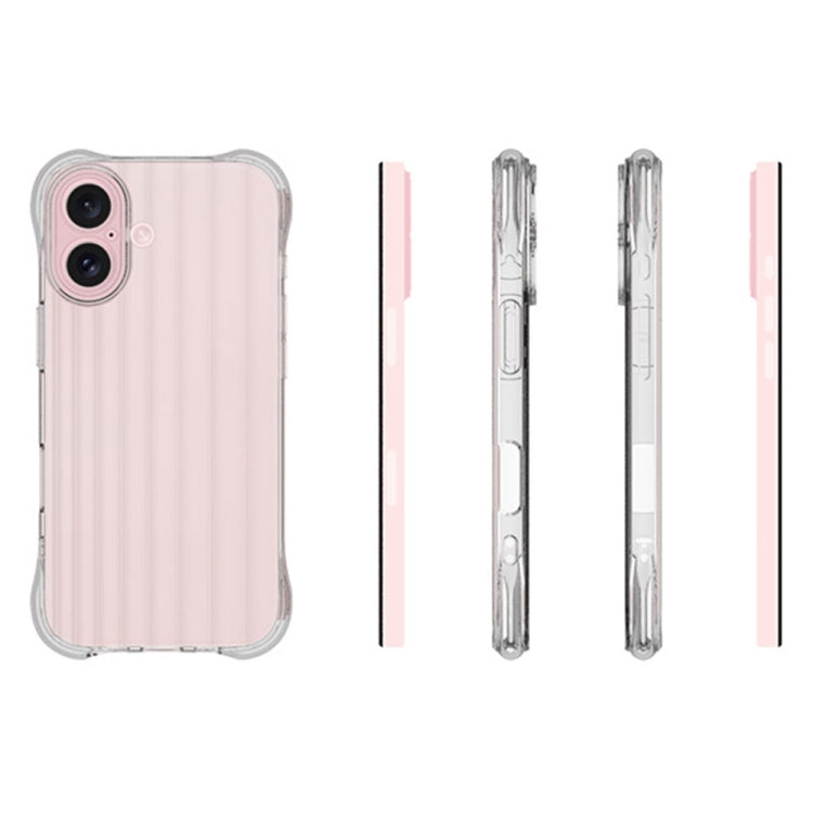 For iPhone 16 Plus Water Ripple Fine Hole TPU Phone Case(Transparent) - iPhone 16 Plus Cases by buy2fix | Online Shopping UK | buy2fix