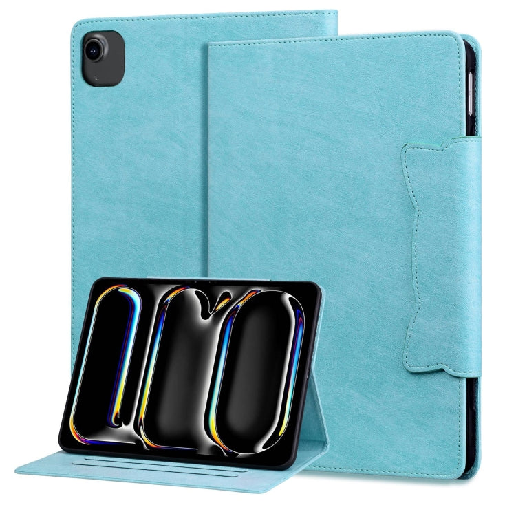 For iPad Air 11 2024 / Air 5 / Air 4 Cat Buckle Leather Smart Tablet Case(Sky Blue) - iPad Air 11 2024 Cases by buy2fix | Online Shopping UK | buy2fix