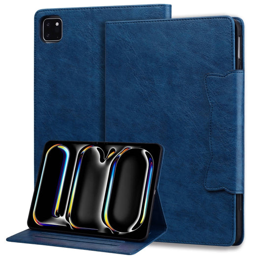 For iPad Pro 11 2024 Cat Buckle Leather Smart Tablet Case(Royal Blue) - iPad Pro 11 2024 Cases by buy2fix | Online Shopping UK | buy2fix