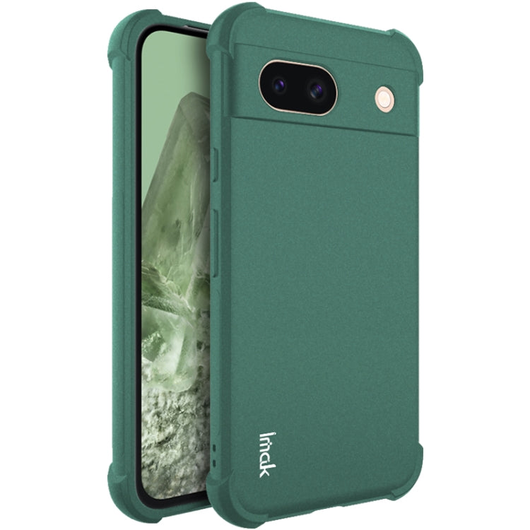 For Google Pixel 8a imak Shockproof Airbag TPU Phone Case(Matte Green) - Google Cases by imak | Online Shopping UK | buy2fix