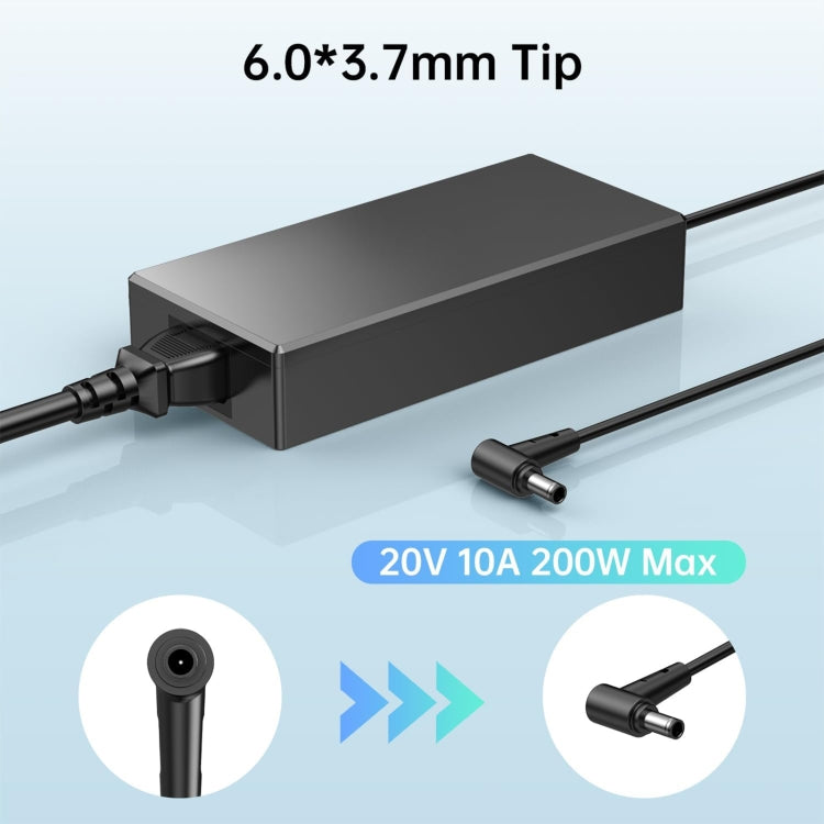 200W 20V 10A Laptop Notebook Power Adapter For Asus 6.0 x 3.7mm, Plug:UK Plug - For Asus by buy2fix | Online Shopping UK | buy2fix