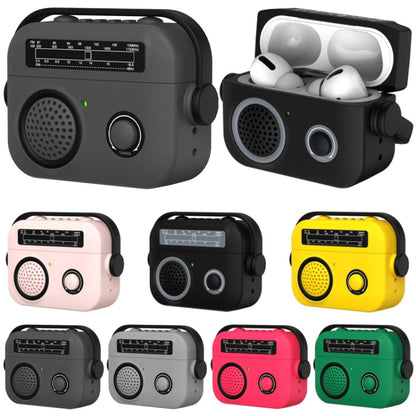 For AirPods 3 Radio Style Wireless Bluetooth Earphones Shockproof Protective Case(Black) - For AirPods 3 by buy2fix | Online Shopping UK | buy2fix