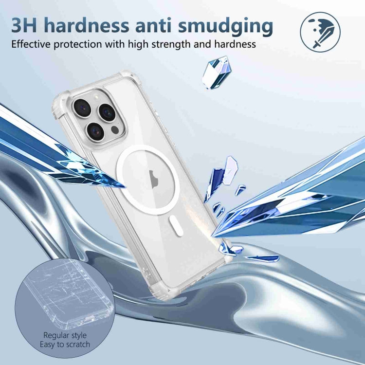 For iPhone 15 Pro Transparent MagSafe Magnetic Phone Case(Transparent) - iPhone 15 Pro Cases by buy2fix | Online Shopping UK | buy2fix