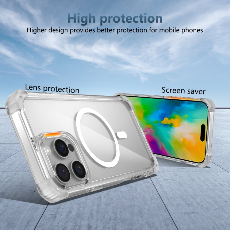 For iPhone 16 Pro Max Transparent MagSafe Magnetic Phone Case(Transparent) - iPhone 16 Pro Max Cases by buy2fix | Online Shopping UK | buy2fix