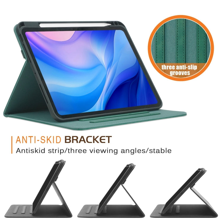 For iPad Pro 11 2024 Front Stand Smart TPU Leather Tablet Case(Green) - iPad Pro 11 2024 Cases by buy2fix | Online Shopping UK | buy2fix