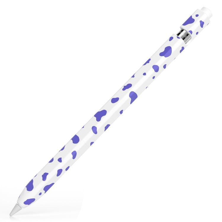 For Apple Pencil 1 Cow Pattern Stylus Silicone Protective Cover(Purple) - Pencil Accessories by buy2fix | Online Shopping UK | buy2fix