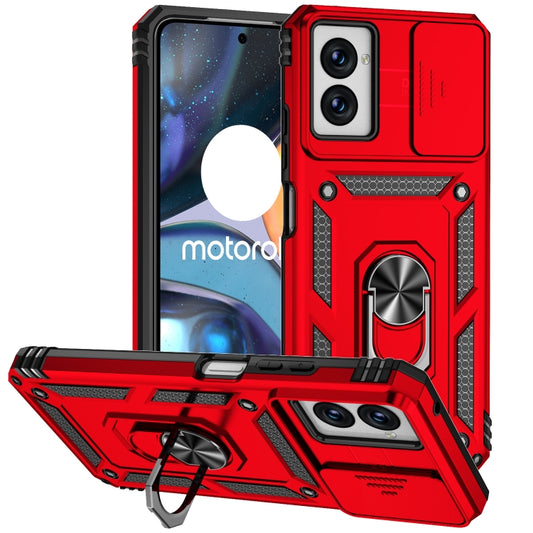 For Motorola Moto G Power 5G 2024 Sliding Camshield Holder Phone Case(Red) - Motorola Cases by buy2fix | Online Shopping UK | buy2fix