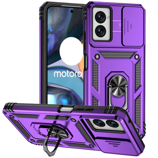 For Motorola Moto G Power 5G 2024 Sliding Camshield Holder Phone Case(Purple) - Motorola Cases by buy2fix | Online Shopping UK | buy2fix