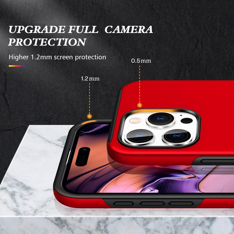 For iPhone 16 Plus Magnetic Ring Holder Phone Case(Red) - iPhone 16 Plus Cases by buy2fix | Online Shopping UK | buy2fix