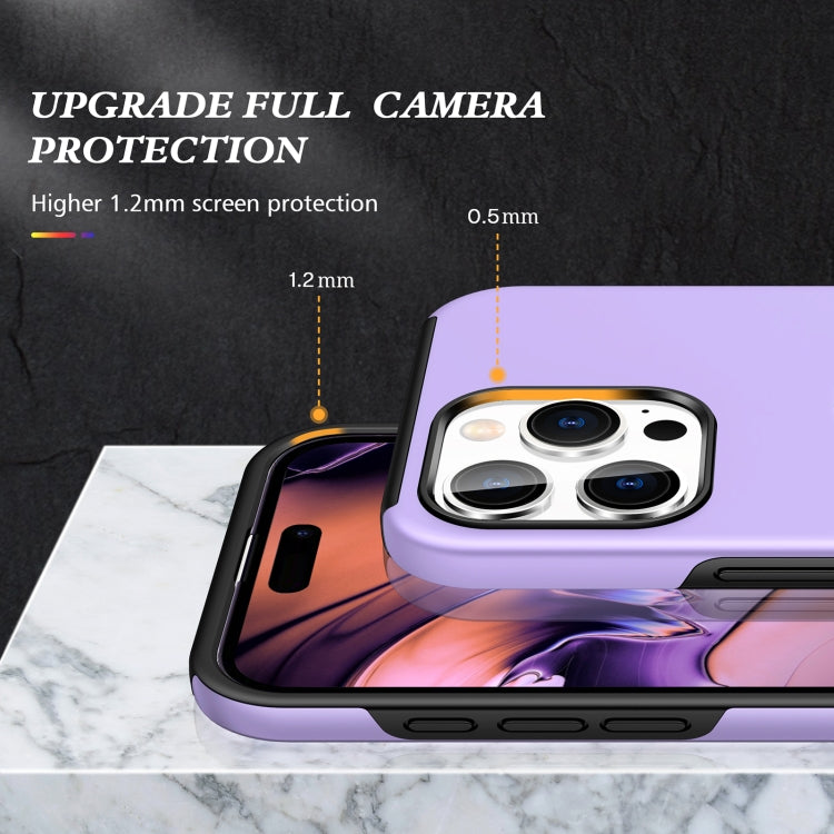 For iPhone 16 Pro Magnetic Ring Holder Phone Case(Purple) - iPhone 16 Pro Cases by buy2fix | Online Shopping UK | buy2fix