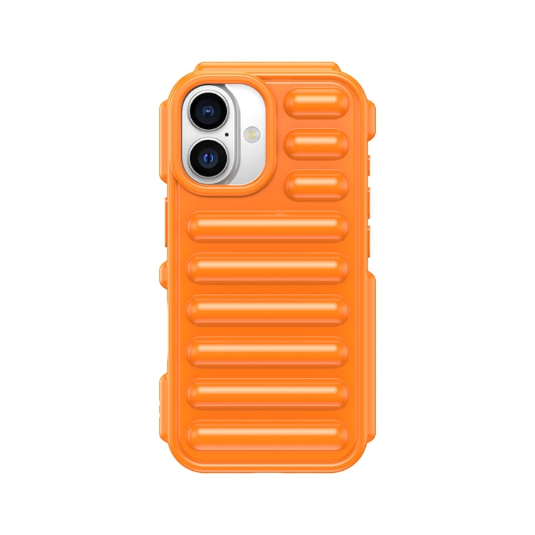 For iPhone 16 Capsule Series Candy Color TPU Phone Case(Orange) - iPhone 16 Cases by buy2fix | Online Shopping UK | buy2fix