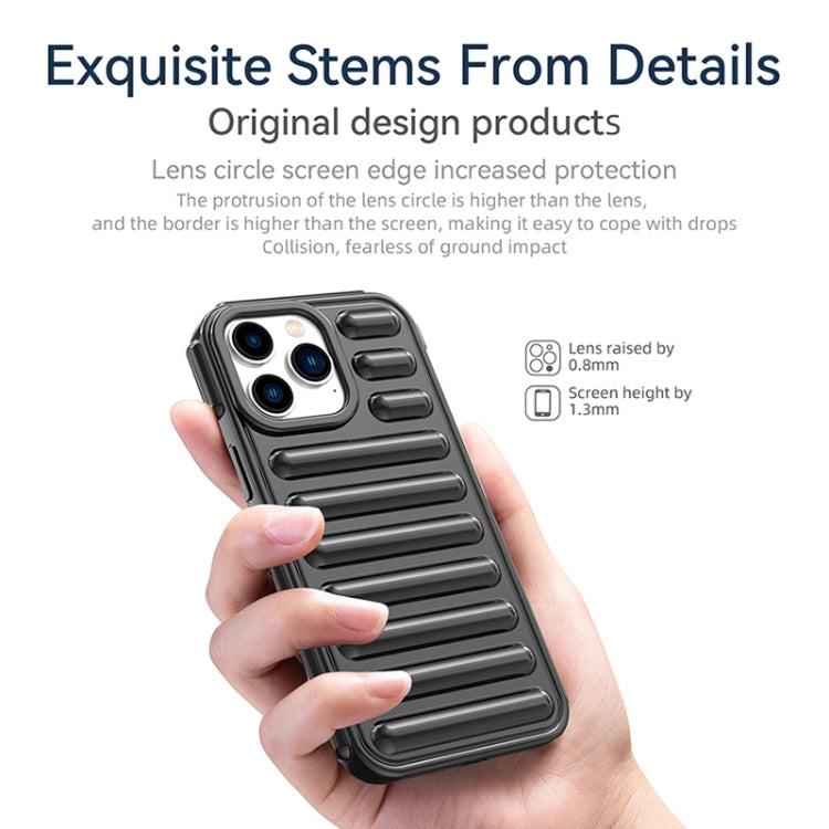 For iPhone 16 Capsule Series Candy Color TPU Phone Case(Transparent Grey) - iPhone 16 Cases by buy2fix | Online Shopping UK | buy2fix