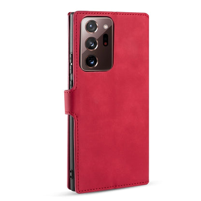 For Samsung Galaxy Note20 Ultra DG.MING Retro Oil Side Horizontal Flip Case with Holder & Card Slots & Wallet(Red) - Galaxy Note20 Ultra Cases by DG.MING | Online Shopping UK | buy2fix