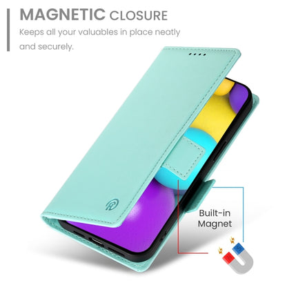 For iPhone 16 Side Buckle Magnetic Frosted Leather Phone Case(Mint Green) - iPhone 16 Cases by buy2fix | Online Shopping UK | buy2fix