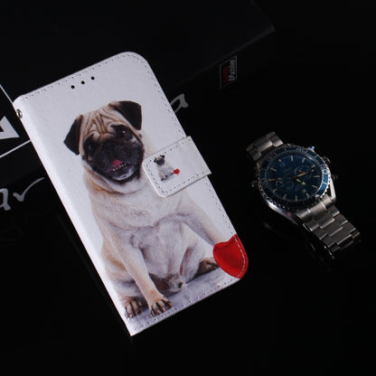 For Xiaomi Redmi K70 Pro / K70 Coloured Drawing Flip Leather Phone Case(Pug) - K70 Cases by buy2fix | Online Shopping UK | buy2fix