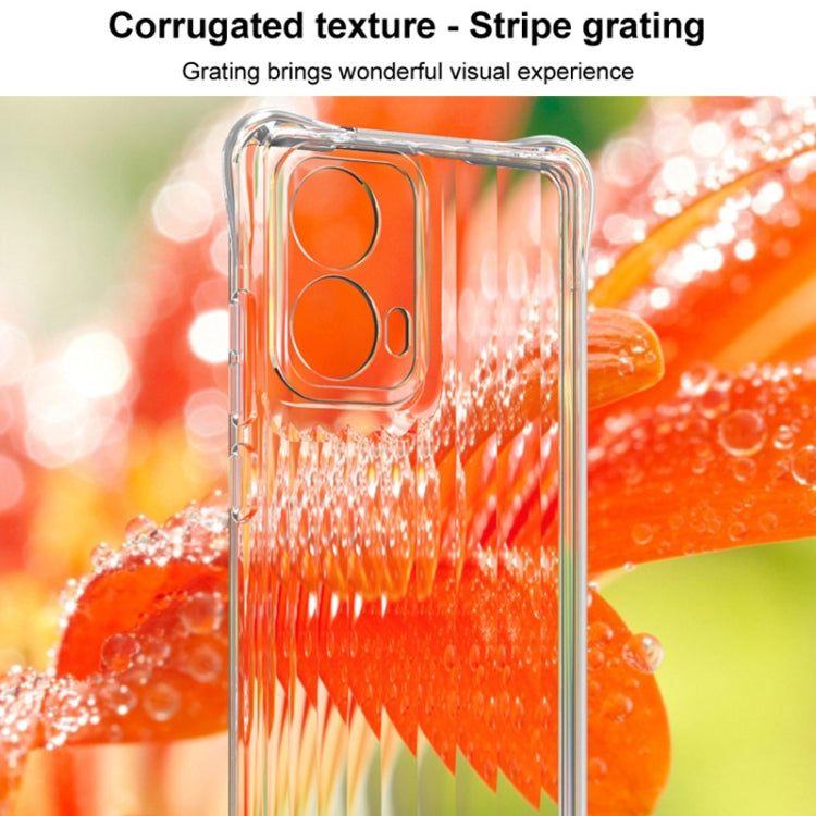 For Motorola Moto S50 Neo 5G IMAK Corrugated Texture Airbag TPU Phone Case(Transparent) - Motorola Cases by imak | Online Shopping UK | buy2fix