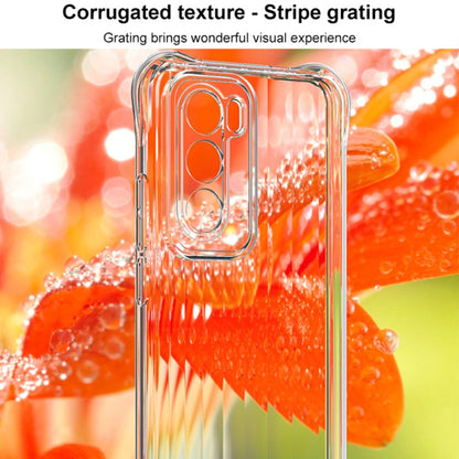 For OPPO Reno12 Pro Global IMAK Corrugated Texture Airbag TPU Phone Case(Transparent) - Reno12 Pro Cases by imak | Online Shopping UK | buy2fix