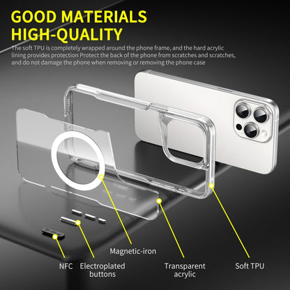 For iPhone 11 Pro Max MagSafe Acrylic + TPU Transparent Full Coverage Phone Case - iPhone 11 Pro Max Cases by buy2fix | Online Shopping UK | buy2fix